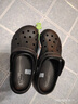 CROCS卡骆驰洞洞鞋贝雅男鞋女鞋轻便耐磨一脚蹬拖鞋休闲鞋|10126 黑色-001 40 (250mm) 实拍图