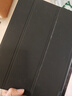 毕亚兹 适用ipad 10.2英寸保护套 2021年9/8/7代 通用苹果平板电脑三折支架 智能休眠保护壳 PB179金刚黑 实拍图
