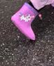 lemonkid儿童雨鞋男女童防滑鞋小童宝宝防水雨靴 飞天独角兽新款 180 实拍图