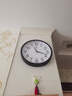 北极星（POLARIS）挂钟时尚创意客厅钟表静音简约石英钟30cm 2842黑色 实拍图
