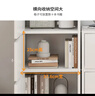 雅美乐 书架落地简易书柜带门卧室书房阳台飘窗置物小柜子 四门 实拍图