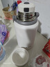 希乐（cille）保温杯大容量男女户外露营便携茶杯手提杯子双饮水杯雪球白 实拍图