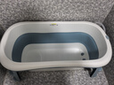 世纪宝贝（babyhood）泡澡桶 家用成人浴桶可折叠洗澡桶 儿童浴缸二胎游泳桶 322蓝 实拍图