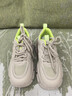 他她春秋厚底透气老爹鞋女鞋网面增高运动鞋新款WOG16BM4杏/绿 34 实拍图