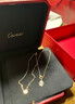 卡地亚（Cartier）DIAMANTS LÉGERS项链小号18K玫瑰金钻石0.09ct项链 送女友礼物 18K玫瑰金B7215700 实拍图