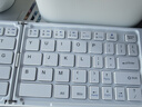 B.O.W航世X23S 折叠键盘蓝牙无线便携适用苹果iPadpro华为metapadmini小米手机笔记本平板充电键盘 白色 实拍图