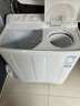 海尔洗衣机半自动12/10公斤大容量家用双桶水电分离移动脚轮自由安放防鼠底台安全耐用双缸 海尔出品统帅旋风水流+独立旋钮 双缸 10kg 实拍图