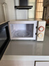 美的小滋味系列微波炉变频家用小型奶油风百搭复古转盘式一级能效低频轻音20L预制菜加热（M2H1） 实拍图