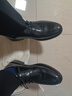 海澜之家HLA皮鞋男士商务休闲秋冬德比正装鞋子男H135/H171 黑色39 实拍图