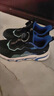 安踏儿童运动鞋男女童跑步鞋秋冬季网革旋钮扣犟弹科技学生赤焰跑鞋 【男革面】黑/蓝/绿5523N-2 33 脚长约20.5cm 实拍图
