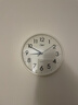 康巴丝（Compas）挂钟客厅 静音钟表客厅石英钟表挂墙时钟 C2866 白色 30.5cm直径 实拍图