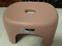 椅子奶油风家用小凳子加厚塑料凳可叠放耐用儿童凳学生寝室矮凳 樱花粉1个 实拍图