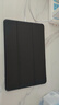 毕亚兹 适用于2023荣耀平板9 12.1英寸保护套 荣耀平板9保护壳 轻薄全包防摔三折稳定支撑 PB498-金刚黑 实拍图