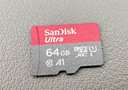 闪迪（SanDisk）64GB TF（MicroSD）内存卡 A1 U1 C10 至尊高速移动版存储卡 读速140MB/s 手机平板游戏机内存卡 实拍图