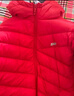 水孩儿（SOUHAIT）童装男女童轻薄羽绒服冬季新款儿童羽绒外套上衣 珊瑚红 700+蓬松度-充绒量90% 160 充绒量75g 实拍图