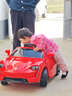 米蚁（MiYi）【1.15米加长版】儿童电动车四轮汽车可坐人遥控小孩宝宝玩具童车 双驱红+大电瓶+手机遥控+软皮座 实拍图