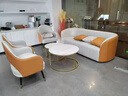 珍航售楼处酒店大堂接待洽谈桌椅美容院会所设计师旅馆民宿沙发茶几 一张双人+两张单人+子母茶几（颜色备注） 实拍图