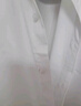 罗蒙（ROMON）纯色商务职业正装男士白衬衫工装外套长袖衬衣男CS108白色2XL 实拍图