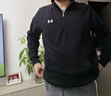 安德玛（UNDERARMOUR） Rival男子1/4拉链运动休闲卫衣1386016 黑色001 L 实拍图