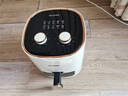 美菱（MeiLing）空气炸锅家用大容量 可视 不用翻面 大功率 全自动智能多功能电炸锅 无油低脂煎炸 【可视免翻面】双旋钮椰奶白金 6L 实拍图