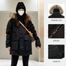 骆驼（CAMEL）户外极寒派克工装毛领情侣款羽绒服保暖加厚中长款外套 实拍图