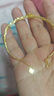 中银亿金好运连连莲花黄金手镯链足金蹦迪珠转运珠手串生日礼物送女友老婆 好运连连莲花手镯链 金重约7.6g 晒单实拍图