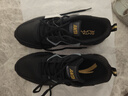 安踏男鞋革面防泼水跑步鞋男黑色轻便防滑休闲鞋运动鞋旅游鞋子男 实拍图