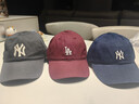 MLB官方 KARINA同款男女时尚百搭软顶棒球帽遮阳帽户外春夏CP77 洛杉矶道奇队/酒红色 均码 实拍图