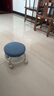 【全网爆款】椅子万向轮美缝凳子带轮旋转擦地矮凳美甲修脚凳滑轮 儿童凳-米白色款 实拍图