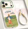 XP适用苹果17promax手机壳镜头全包iphone17promax硅胶男女高级防摔带挂绳保护外壳-古董白自由如风 实拍图