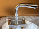 柏温双把洗脸盆菜盆水龙头冷热双孔面盆台盆洗脸盆水龙头卫生间全铜体 可旋转龙头（不带管） 实拍图