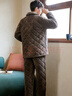 芬腾睡衣男三层加厚珊瑚绒夹棉家居服套装秋冬季男士加绒法兰绒 实拍图