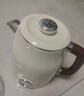 美的（Midea）艺术家电热水壶  烧水壶自动断电保温一体  1.6L大容量电热水壶 316L不锈钢恒温壶 精准控温 63-Q 实拍图