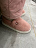 京东京造【温暖御寒】家居拖鞋包跟防滑室内包脚保暖棉拖鞋粉红色38-39 实拍图