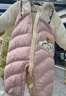 巴拉巴拉童装婴儿连体衣假两件连体羽绒服宝宝衣服冬加厚男童女童儿童 粉红60002-白鸭绒 100 cm-充绒量112g 实拍图