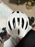 喜德盛（xds）公路山地自行车水壶架挡泥板锁打气筒车前包坐垫套头盔尾灯配件 白色头盔 L码 推荐头围59-61CM 实拍图