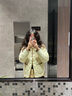 坦博尔轻薄羽绒服女小香风小个子穿时尚百搭短款翻领外套TD236266 黄油蜜 XS 155/80A(建议体重115斤以内) 实拍图