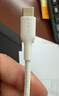 贝尔金（BELKIN）双Type-C数据线 240W快充 CtoC电源线 苹果电脑MacBook 480Mbps快传 1米编织款 白色 CAB025 实拍图