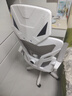 朗域轩品人体工学电竞椅人工力学座椅久坐护腰宿舍游戏电脑椅子可躺写字椅 【4级气杆】乳胶+搁脚+逍遥-白灰 120-155度(含) 联动扶手 四向腰托 实拍图