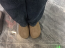 百丽（Belle）明星同款小领巾高帮勃肯鞋女新款棉鞋雪地短靴子D3G1DAD5 棕色-单里 37 (235mm) 实拍图