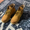 H8马丁靴头层牛皮情侣男女真皮户外登山鞋子高帮大黄靴英伦风工装靴 黄棕色 42 -男 实拍图