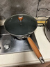 京东京造 钻石纹钛炒锅 铁锅不粘炒菜电磁炉燃气灶【健康无涂层】32cm 实拍图