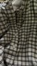 无印良品（MUJI）女式 法兰绒立领长袖罩衫 女士格子衬衫衬衣女装25年冬季BC2OHC5A 浅米色格纹 M (160/84A) 实拍图