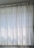 京东京造天丝绒白纱帘 不透人半遮光窗纱客厅阳台挂钩窗帘 宽3*高2.65米 实拍图