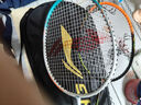 李宁羽毛球拍雷霆9碳铝双拍成人初学拍套装荧光正橘/翠鸟绿AYPT711-22 实拍图