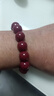 可辰朱砂手串本命年手链护身符转运珠高含量紫金砂情侣男女生日礼物 14mm紫金砂手串+鉴定证书 实拍图