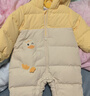 巴拉巴拉童装婴儿羽绒服连体衣宝宝2025新款冬装加厚保暖哈衣爬服萌趣造型 咖色小鸭子-白鸭绒 90 cm-充绒量93g 实拍图