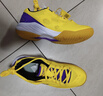 YONEX尤尼克斯羽毛球鞋yy男女同款训练透气缓震SHB101CR 黄紫 41 实拍图