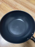 三禾微纳无涂层不粘炒锅可立盖炒菜锅无油烟含钛锅具32cm天穹黑配钢铲 实拍图
