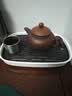 天南兄弟家用简约茶盘茶杯托盘长方形现代小型客厅储水塑料水杯子沥水盘 加厚小号胡桃色 实拍图